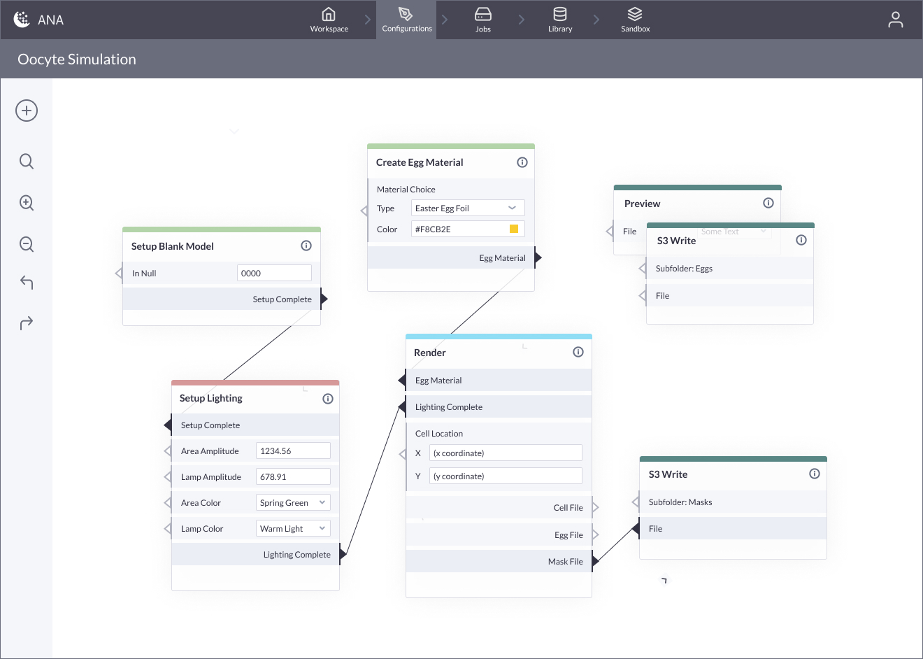 Rendered.ai includes an easy-to-use web-based interface to create and configure imagery generation